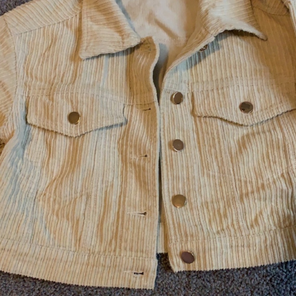 Cropped Corduroy Jacket
